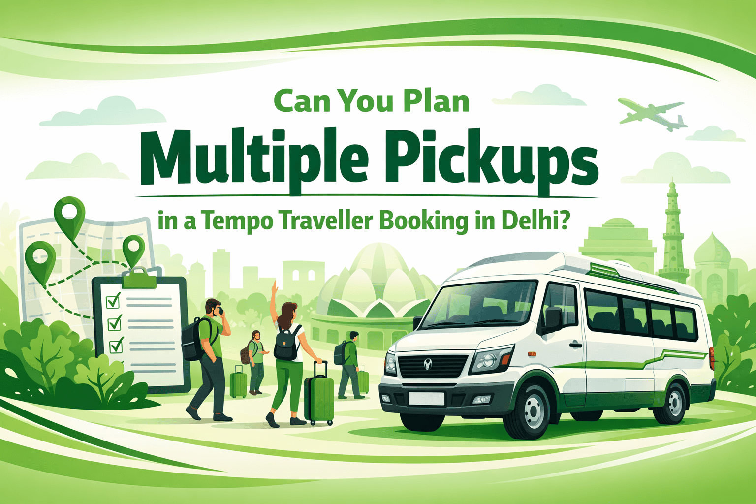Can You Plan Multiple Pickups in a Tempo Traveller Booking in Delhi?