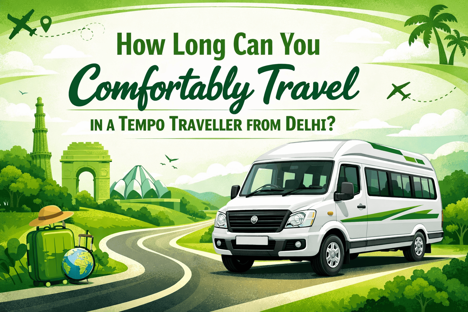 How Long Can You Comfortably Travel in a Tempo Traveller from Delhi?