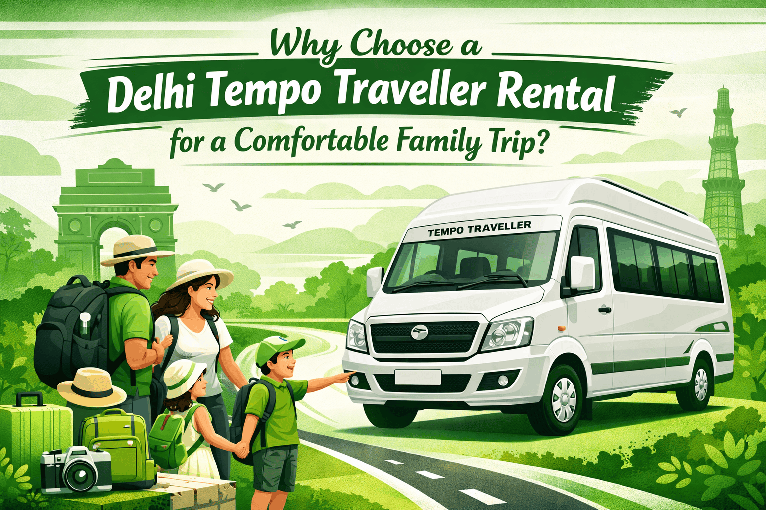 Why Choose a Delhi Tempo Traveller Rental for a Comfortable Family Trip?