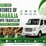 Features of Maharaja Tempo Traveller (Seats, Interiors, Amenities)