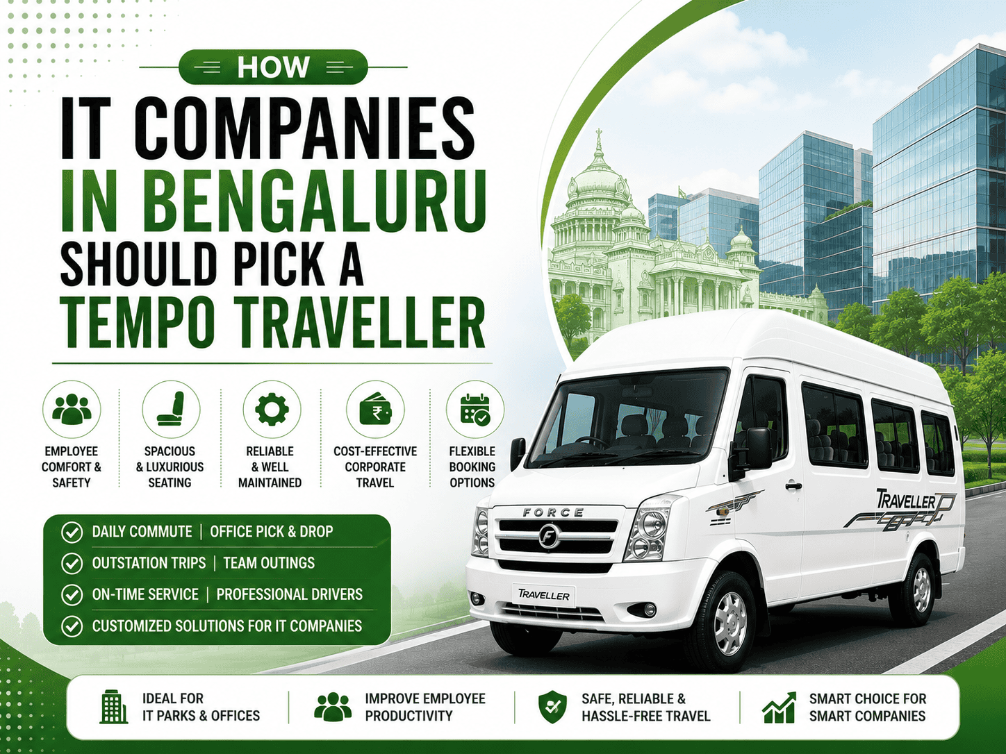 How IT Companies in Bengaluru Should Pick a Tempo Traveller