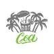 A beach along with the Goa state tourisms symbol represented in lime green colour