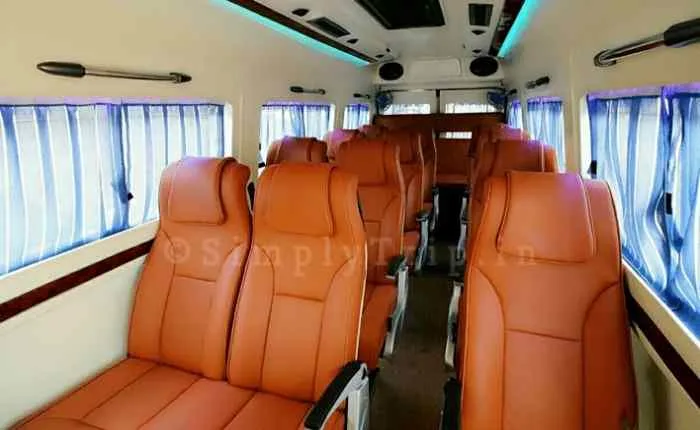Prime 17 seater tempo traveller in Delhi NCR for group travel