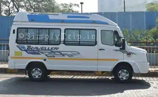Classic tempo traveller on rent in Delhi NCR with AC and music system